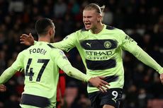 Hasil Bournemouth Vs Man City, Haaland Pecahkan Rekor Aguero