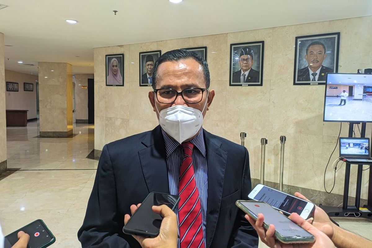Anggota DPRD DKI Jakarta dari fraksi PDI-Perjuangan Johnny Simanjuntak saat ditemui di Gedung DPRD DKI Jakarta, Kamis (14/10/2021)