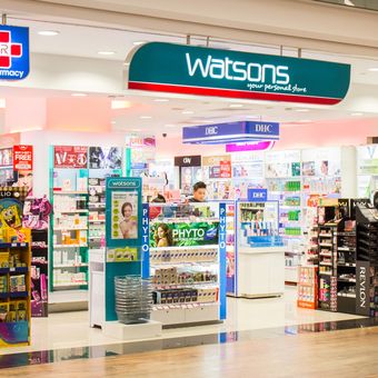 Ilustrasi gerai Watsons. 