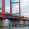 Kondisi Jembatan Ampera yang Sempat Tersulut Api Saat Ledakan Jukung di Sungai Musi