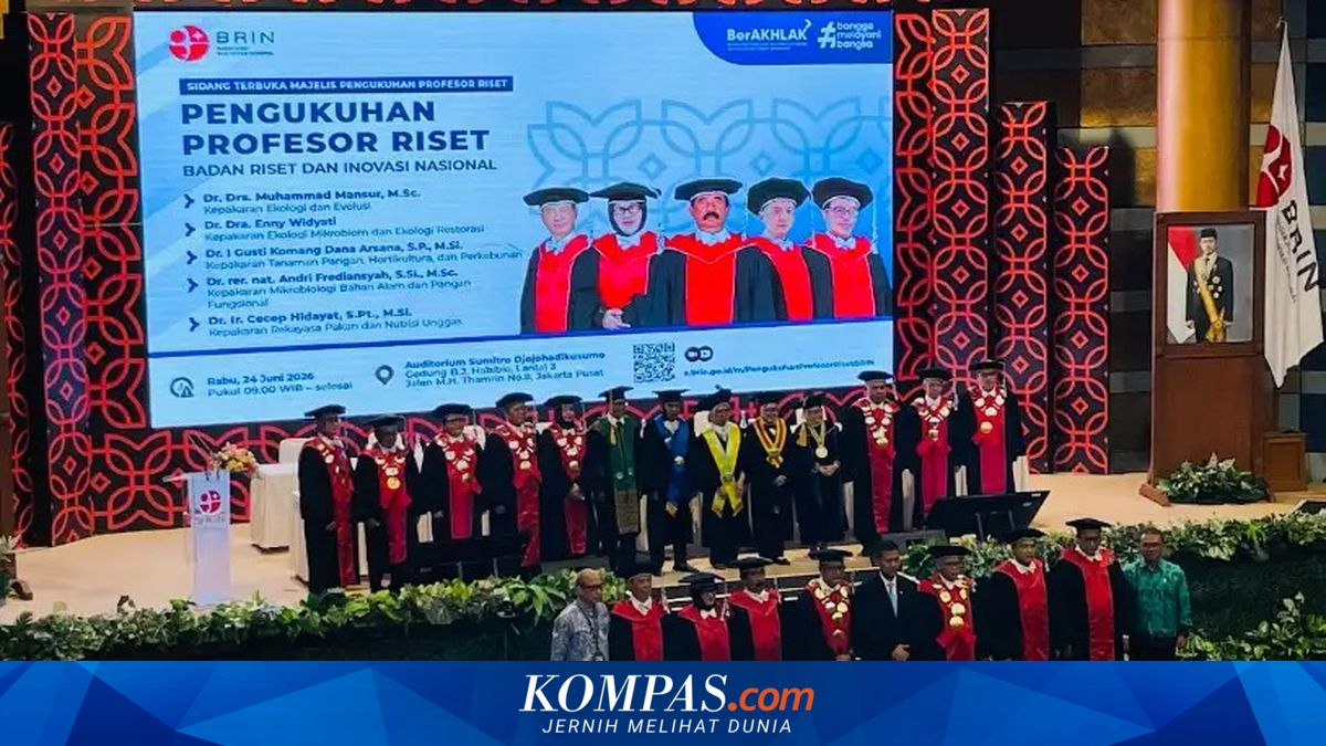 BRIN Kukuhkan 5 Peneliti Jadi Profesor Riset
