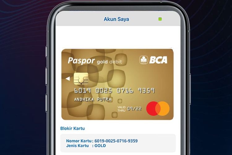 Ilustrasi cara blokir kartu ATM BCA lewat m-banking.