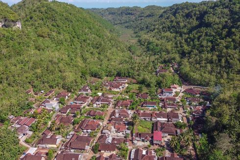 Rute ke Padukuhan Wotawati dari Pantai Sadeng, Permukiman di Dasar Bengawan Solo Purba