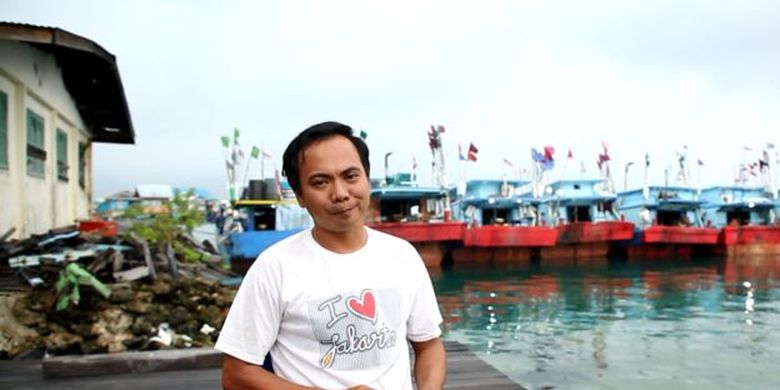 Muhammad Budiman, nahkoda kapal rawai Tanjung Balai Karimun yang pernah dikejar kapal nelayan asing di Laut Natuna Utara. 