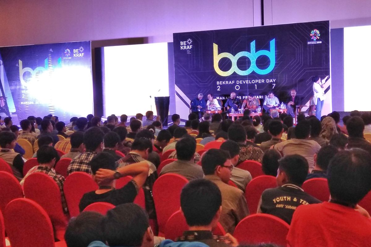 Sebanyak 800 peserta mengikuti Bekraf Developer Day di Manado, Sabtu (24/2/2017)