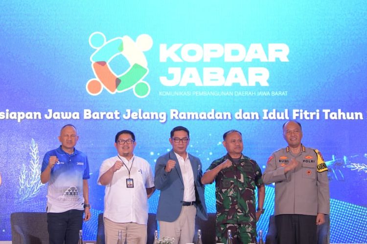 Gubernur Jawa Barat dalam High Level Meeting Tim Pengendali Inflasi Daerah (TIPD)-Bank Indonesia di Kabupaten Bandung Barat, Kamis (16/3/2023).
