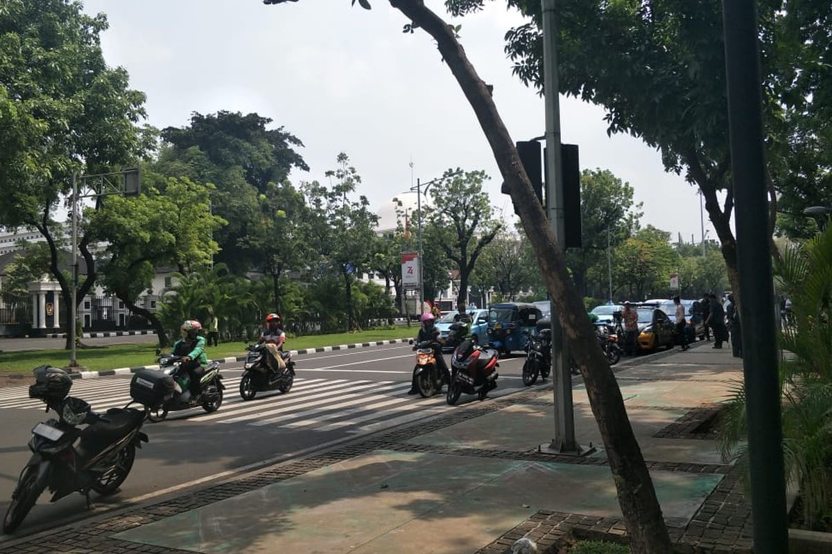 Jalan Medan Merdeka Utara, Jakarta Pusat, Selasa (3/12/2019).