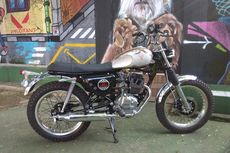 Modif Honda Tiger Gaya British Style, Pakai Aksen Karat