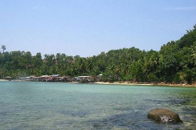 Foto Pulau Gaya di Semporna, Sabah, Malaysia. Di tempat itu, terjadi aksi penculikan dari kawanan bersenjata kepada tiga orang nelayan Indonesia.