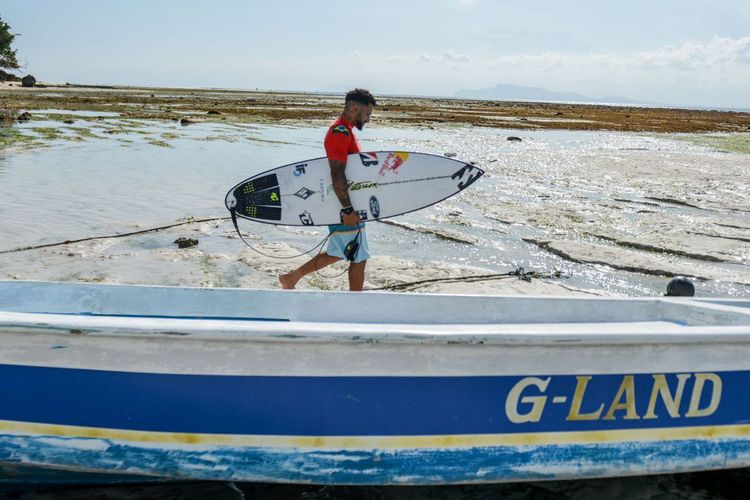 Pantai Plengkung atau G-Land yang menjadi lokasi perhelatan internasional World Surfing League (WSL) Championship Tour (CT) G-Land Pro 2022.