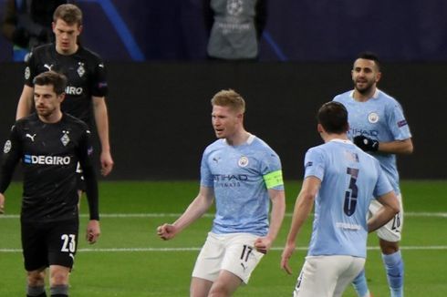 Man City Vs Monchengladbach - Menang 2-0, The Citizens Lolos ke Perempat Final