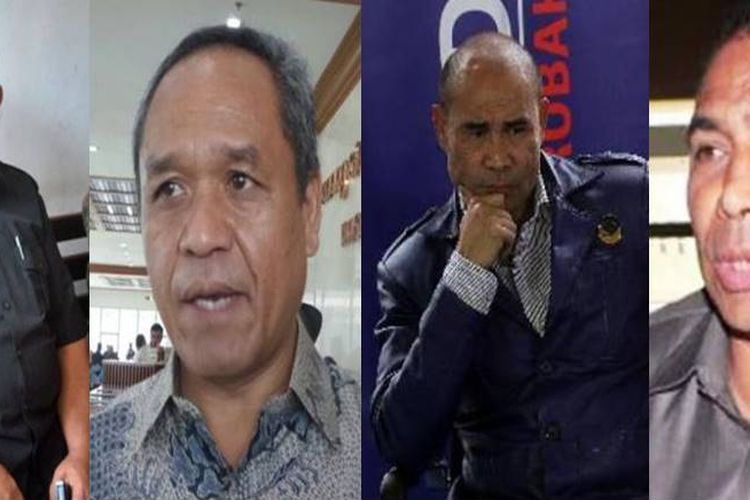 Pilkada Nusa Tenggara Timur diikuti empat pasangan calon yakni pasangan pertama, Esthon Leyloh Foenay dan Christian Rotok yang diusung Gerindra dan PAN. Pasangan kedua, Benny Kabur Harman dan Benny Alexander Litelnoni yang diusung Demokrat, PKPI dan PKS. Pasangan ketiga, Marianus Sae dan Emelia Julia Nomleni yang diusung PDI Perjuangan dan PKB. Pasangan terakhir, Victor Bungtilu Laiskodat dan Josef Nae Soi yang diusung Golkar, Nasdem dan Hanura. 