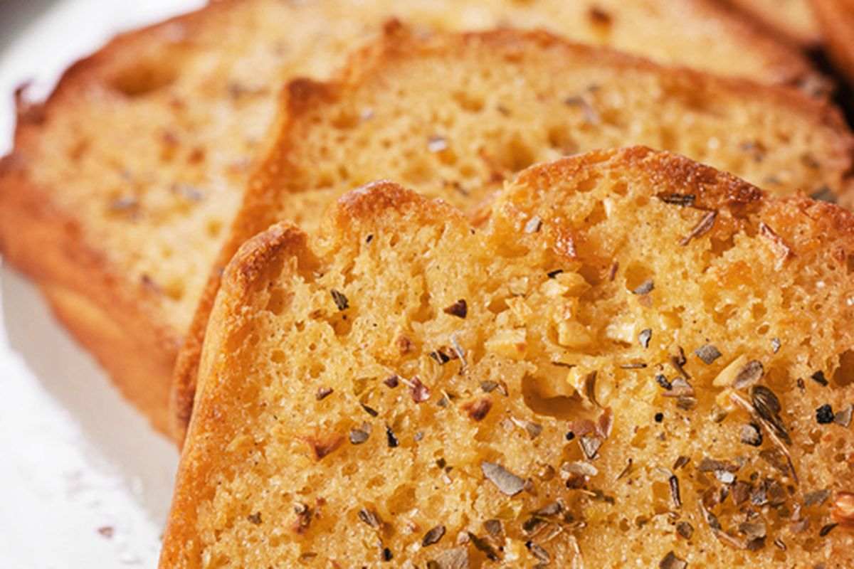 Ilustrasi sago garlic bread. 