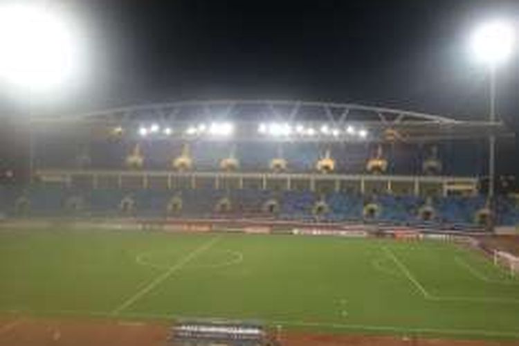 Suasana stadion Stadion My Dinh satu jam sebelum laga kedua semifinal Piala AFF 2016 antara Vietnam dengan Indonesia, Rabu (7/12/2016).
