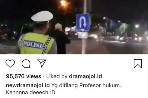 Duduk Perkara Video Viral Profesor Hukum Marahi Polisi Saat Distop
