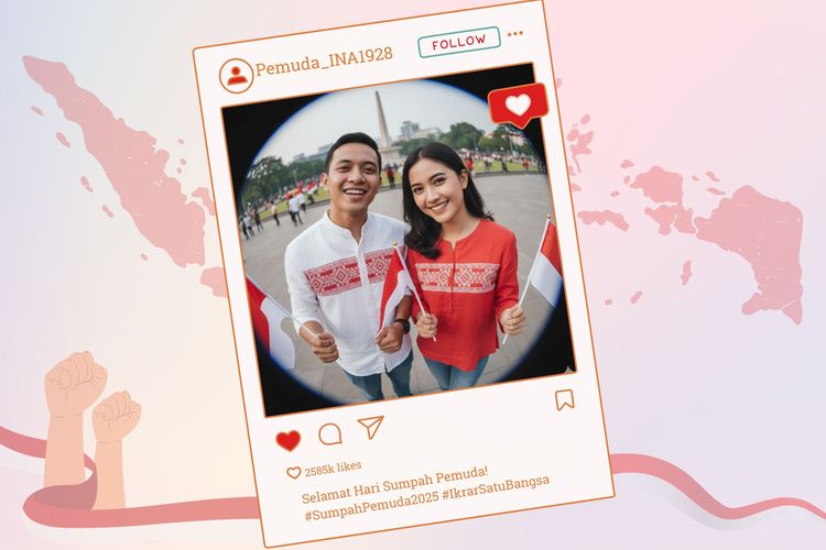 Kumpulan Caption Hari Sumpah Pemuda 2025 Lengkap dengan Tagarnya untuk Diunggah di Medsos