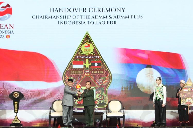 Menhan RI Prabowo Subianto membuka sekaligus memimpin Sidang ke-10 ADMM-Plus di Jakarta Convention Center (JCC), Kamis (16/11/2023).