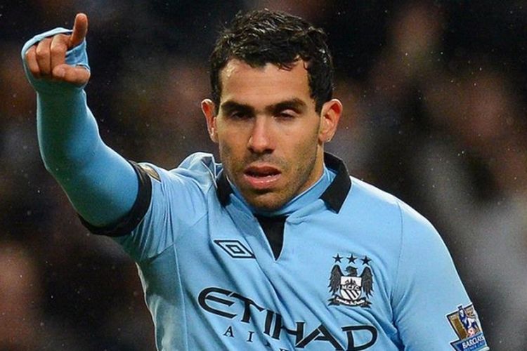 Carlos Tevez saat masih berseragam Manchester City. Ia kini resmi menjadi pemain Juventus.