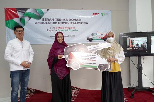 Lewat Dompet Dhuafa, British Propolis Donasikan Ambulans untuk Palestina