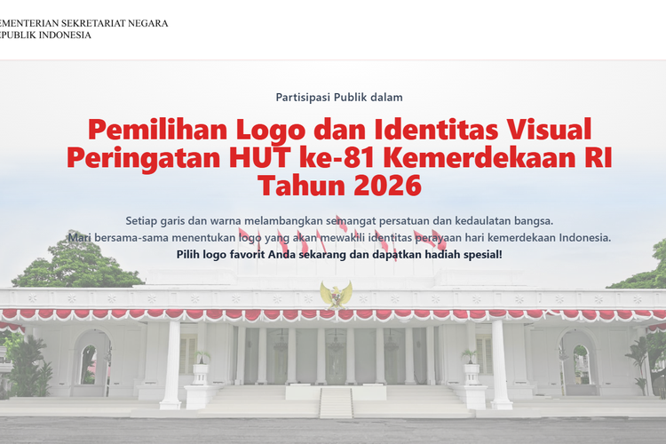 Resmi! Ini Link dan Cara Polling Logo HUT ke-81 RI