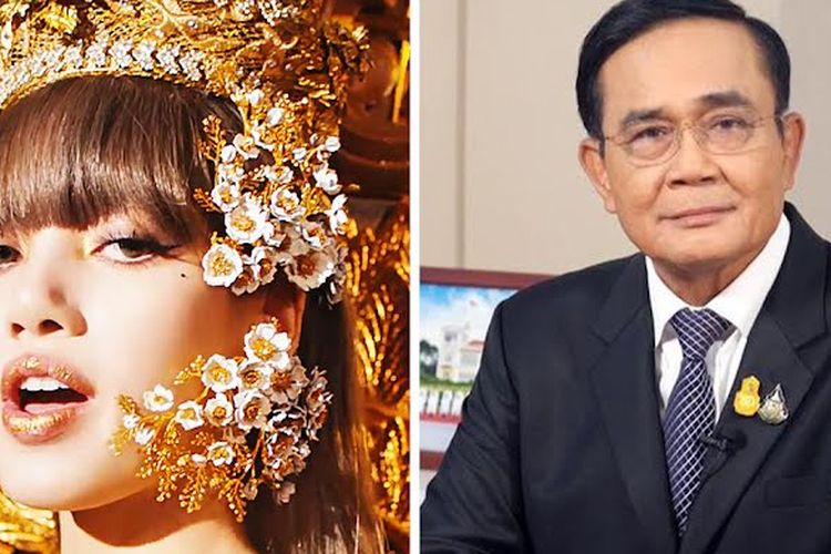 Kolase foto Lisa BLACKPINK dan Perdana Meteri Thailand Prayut Chan-o-cha