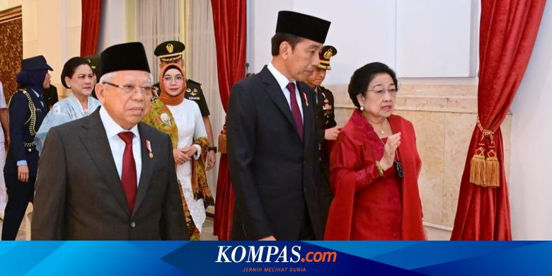 Saat Jokowi dan Megawati Tampak Akrab dan Bercanda dengan Paskibraka di Istana Negara
