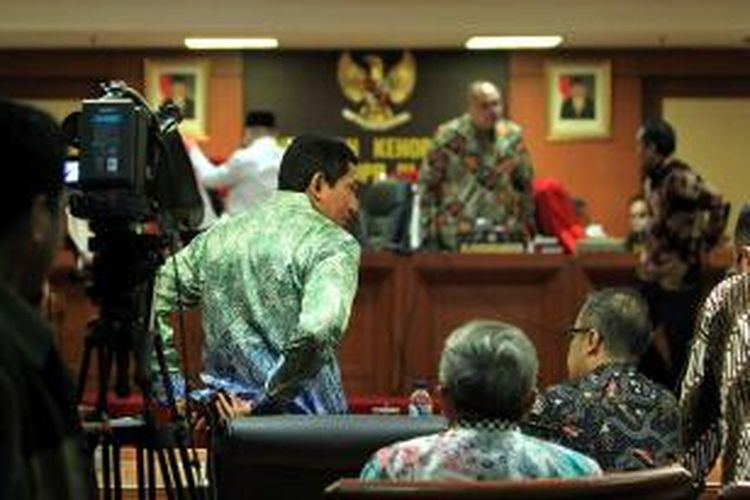 Presiden Direktur PT Freeport Indonesia Maroef Sjamsoeddin memenuhi panggilan Mahkamah Kehormatan Dewan dalam sidang terbuka di Gedung Parlemen, Jakarta, Kamis (3/12/2015).