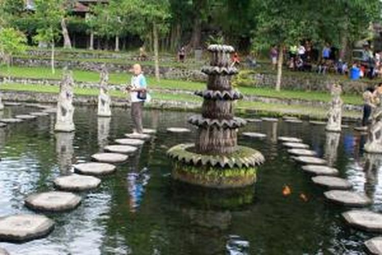 Obyek Wisata Tirta Gangga di Karangasem, Bali.