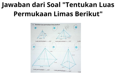 Salah satu bangun ruang yang kita kenal dalam keseharian adalah limas.