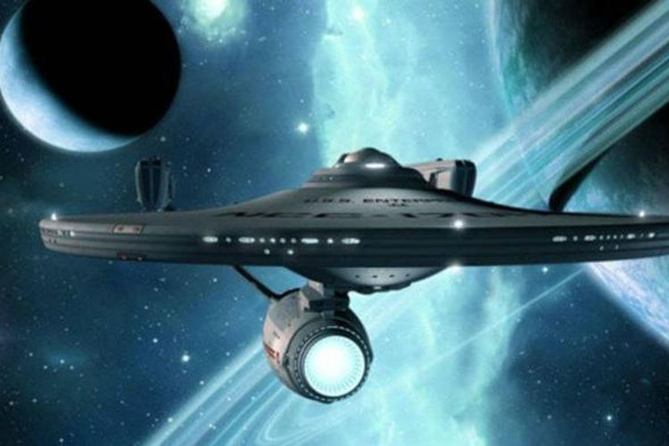 Ilustrasi pesawat luar angkasa dalam film Star Trek
