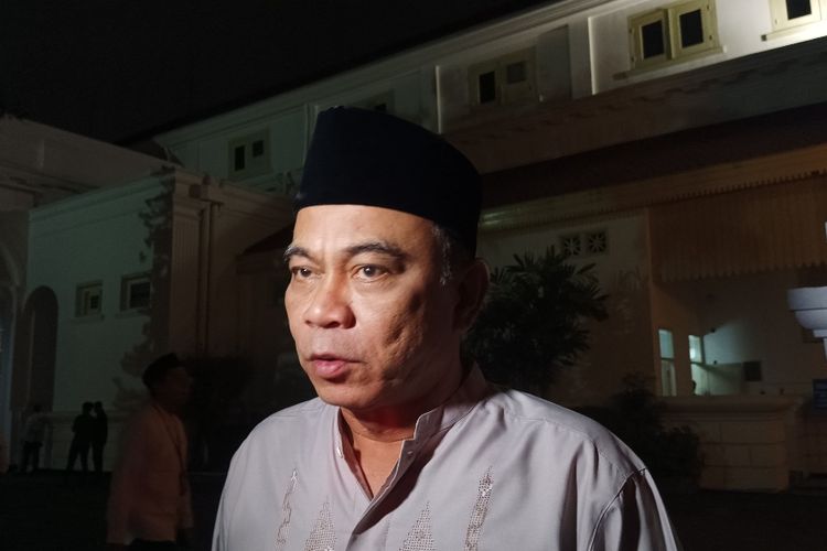 Menkominfo Budi Arie Setiadi usai menghadiri buka bersama di Istana Negara, Jakarta, Kamis (28/3/2024).