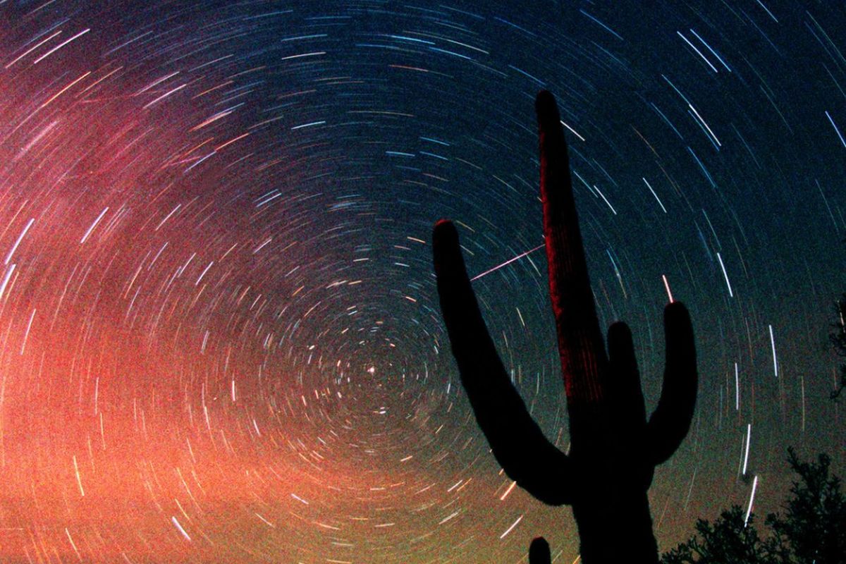 hujan meteor Leonid 2001di Arizona