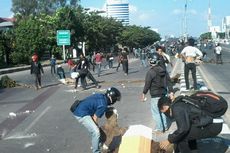 Demo Harkitnas Memanas, Mahasiswa Lempari Polisi dengan Batu