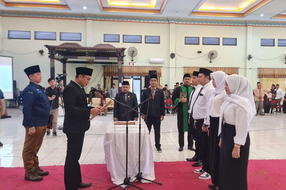 Pelantikan PPS di Sumenep untuk Pilkada 2024. 