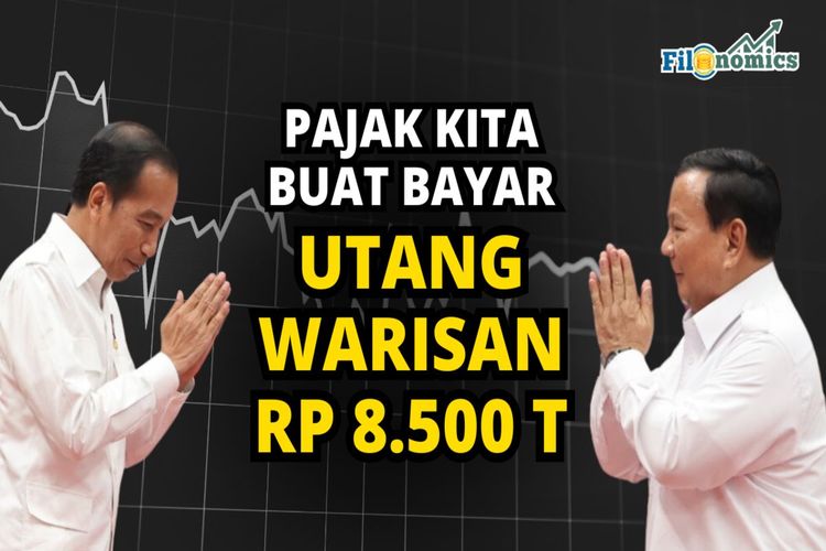 Jokowi wariskan utang Rp8.500 triliun ke pemerintahan baru Prabowo-Gibran