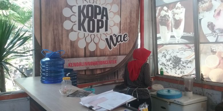 Kedai kopi Kopa Kopi Wae di Kendal, Jawa Tengah, Rabu (12/9/2018).