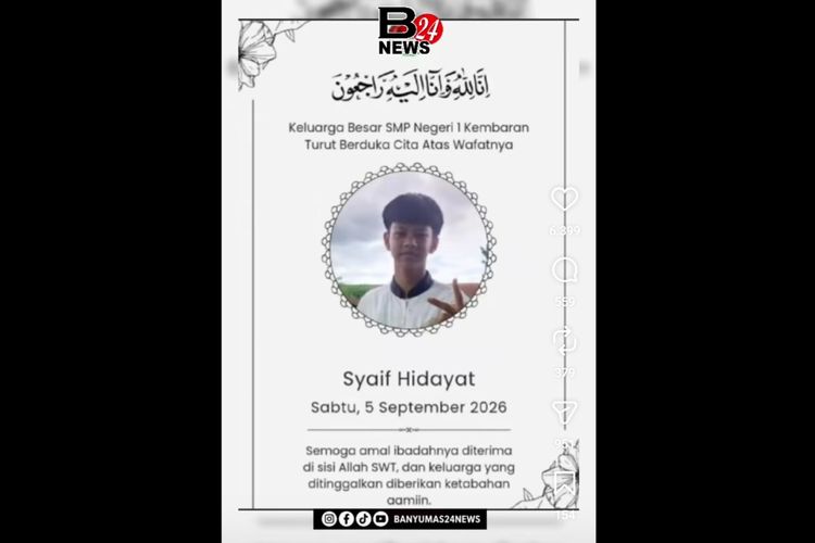 Kronologi Pelajar SMP Meninggal Usai Diduga Dipukul Warga saat Pembubaran Balap Liar di Purwokerto