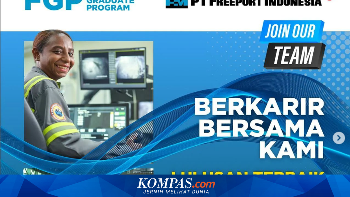 Freeport Buka Lowongan Kerja untuk D4-S2 
