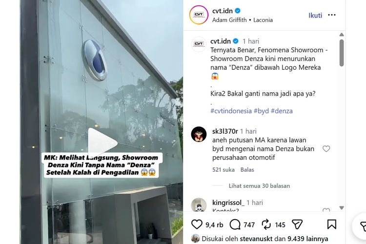 Logo Diler Denza Berubah, BYD Bantah Ganti Nama Jadi Danza