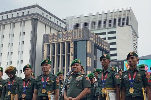 Jenderal Dudung Beri Kenaikan Pangkat untuk Atlet TNI AD yang Raih Medali SEA Games 2023