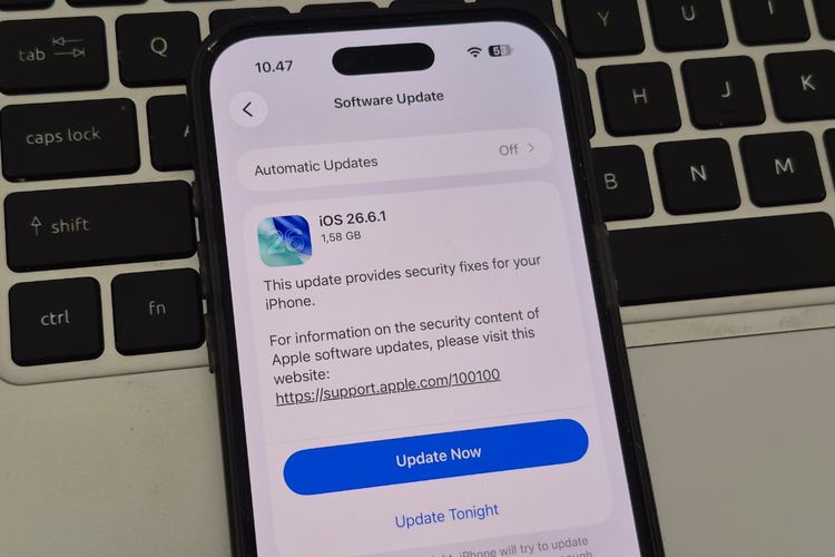 Apple Rilis iOS 26.6.1, iPhone Wajib Segera Instal