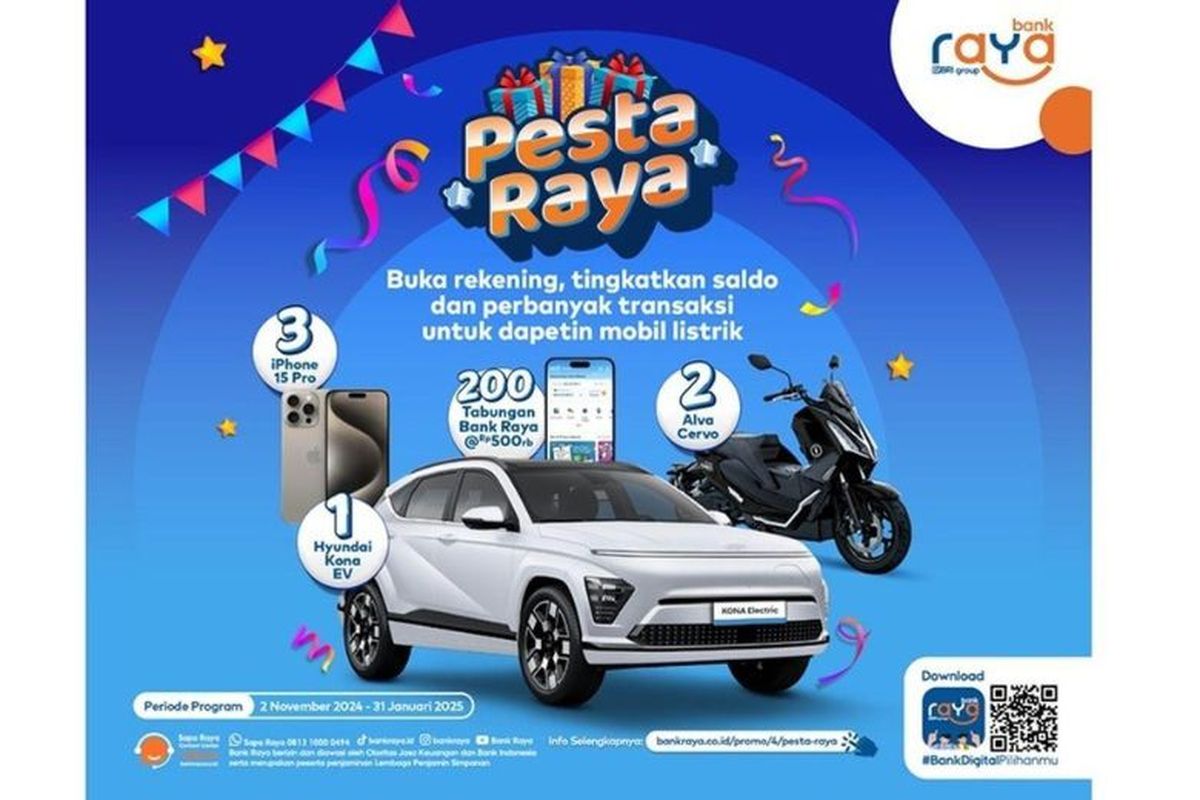 Bank Raya mengadakan Program Pesta Raya. 