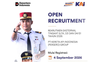 Lowongan Kerja KAI 2026 Dibuka, Lulusan SLTA hingga S1 Bisa Daftar, Ini Syaratnya