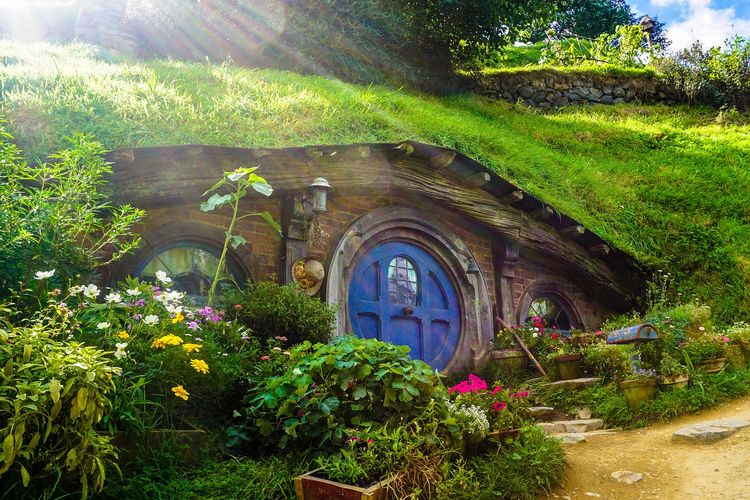 Hobbiton, Selandia Baru. Salah satu tempat paling populer yang banyak dikunjungi wisatawan.