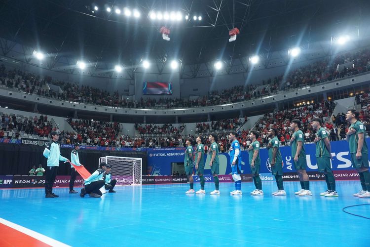 Starting timnas futsal Indonesia melawan Vietnam pada ajang AFC Futsal ASIAN CUP 2026 di Indonesia Arena, Jakarta Pusat, Selasa (3/2/2026). Indonesia lolos ke babak semifinal setelah mengalahkan Vietnam 3-2.