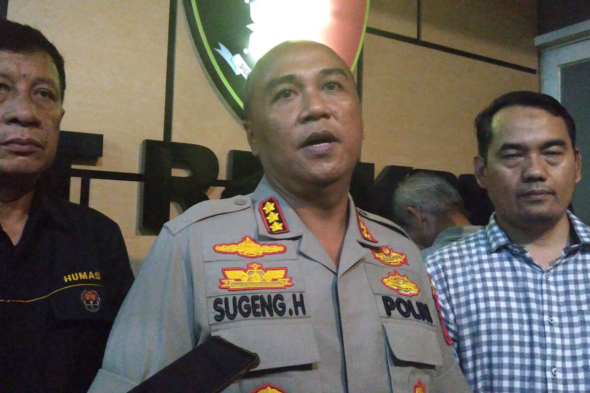 Kapolres Metro Tangerang Kota Kombes Pol Sugeng Hariyanto di Polres Metro Tangerang Kota, Jumat (31/1/2020)