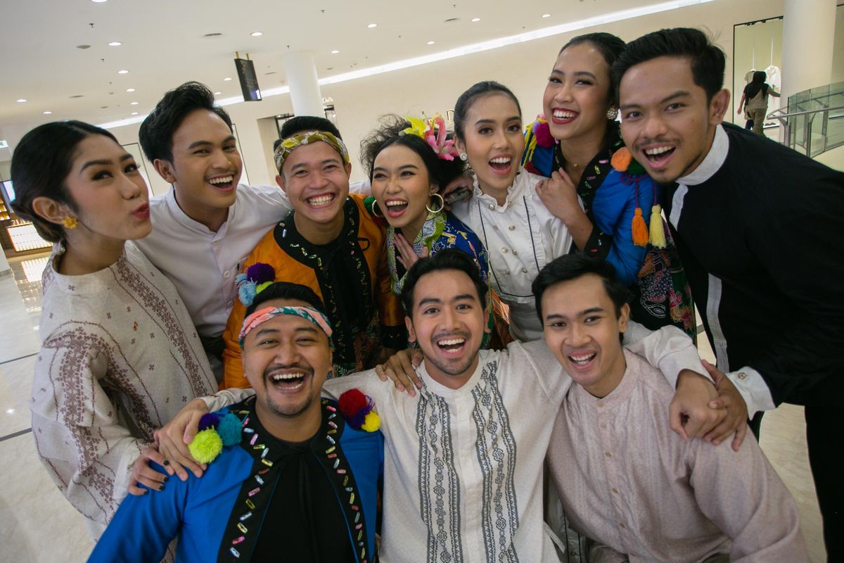 Potret para Abang None Jakarta dalam acara TAMAN (Abang None Jakarta Ramadhan) 2024, di Senayan City, Jakarta Selatan, Sabtu (23/3/2024).