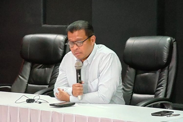 Gubernur Lembaga Ketahanan Nasional (Lemhannas) Andi Widjajanto diumumkan menjadi Deputi Politik 5.0 Tim Pemenangan Nasional (TPN) Ganjar Presiden, di Gedung High End, Jakarta Pusat, Rabu (11/10/2023).