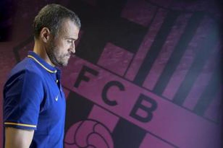 Pelatih Barcelona, Luis Enrique.