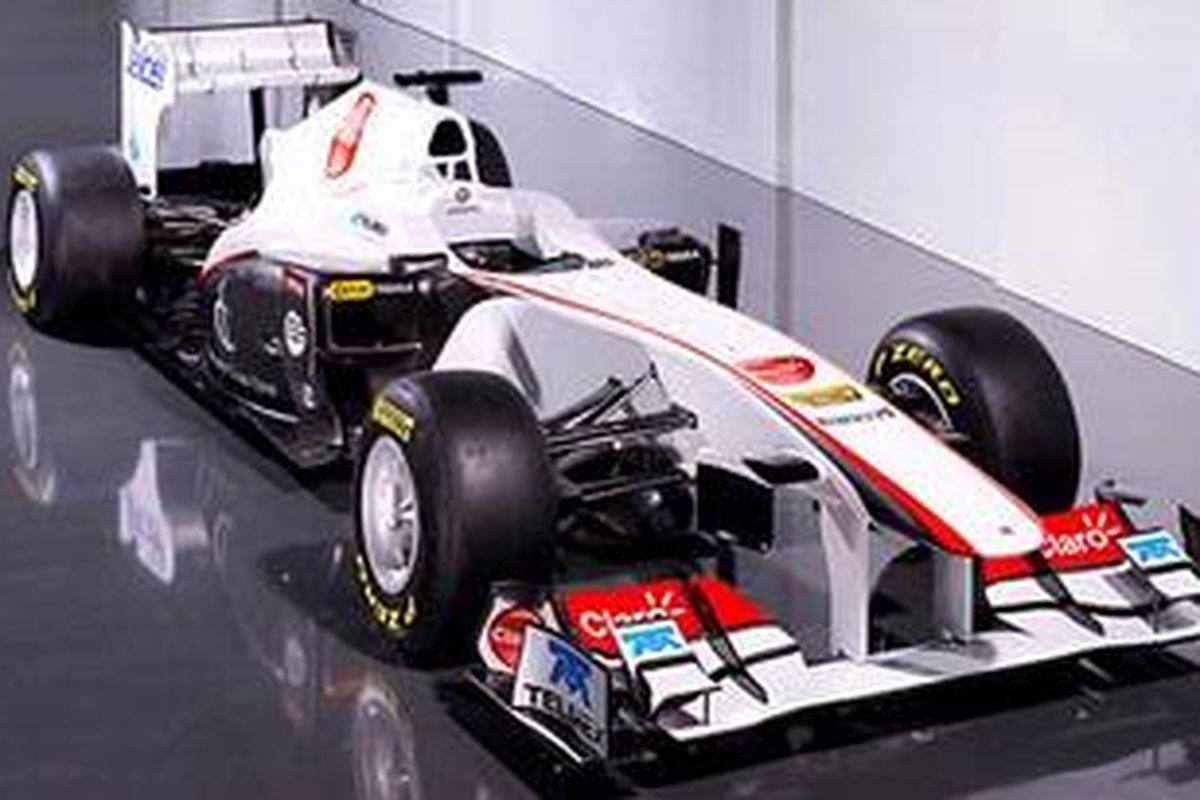 Mobil baru milik Sauber, C30-Ferrari, yang akan dipakai pada F1 2011.